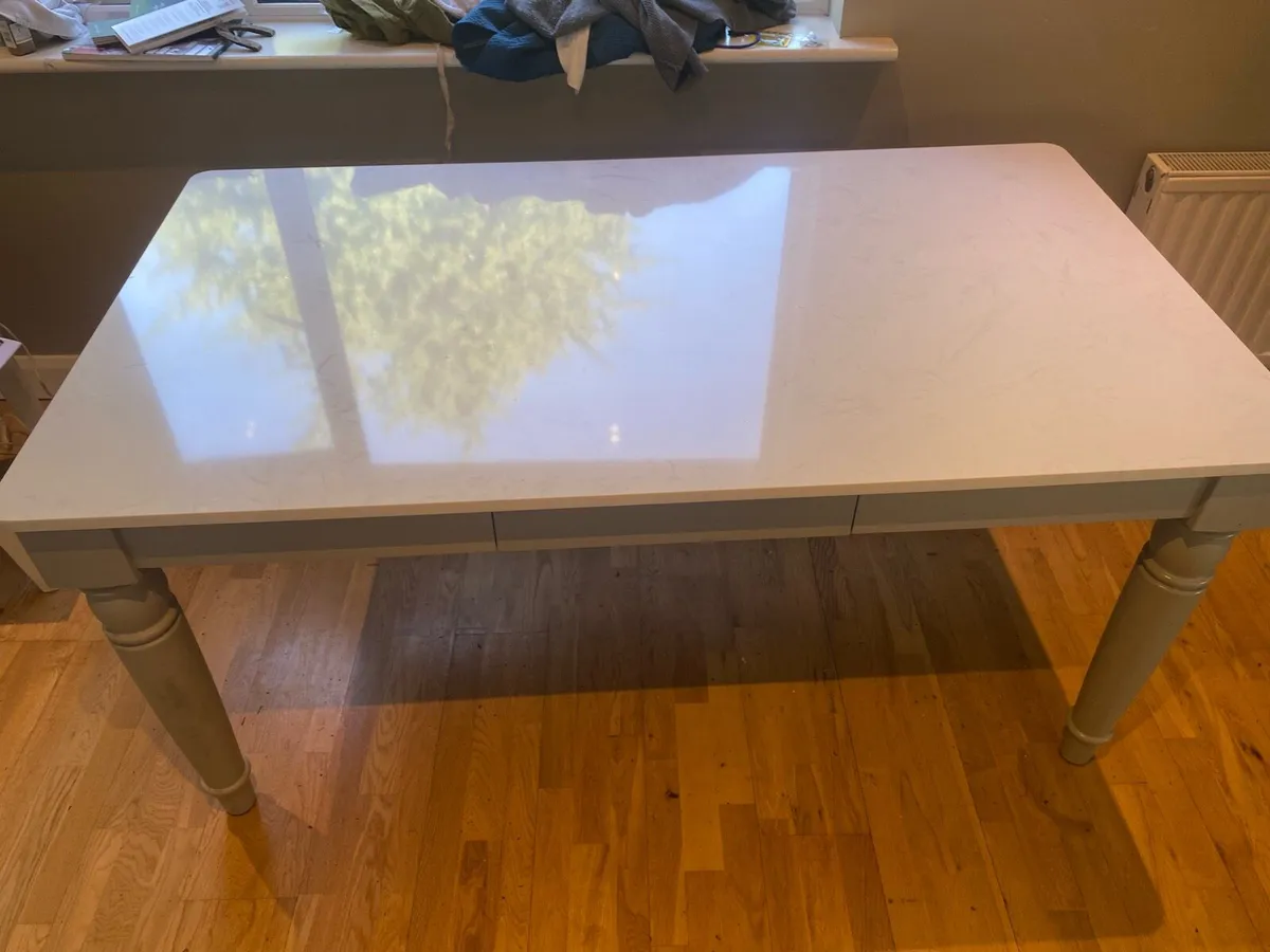 Marble-topped Kitchen table - Image 1
