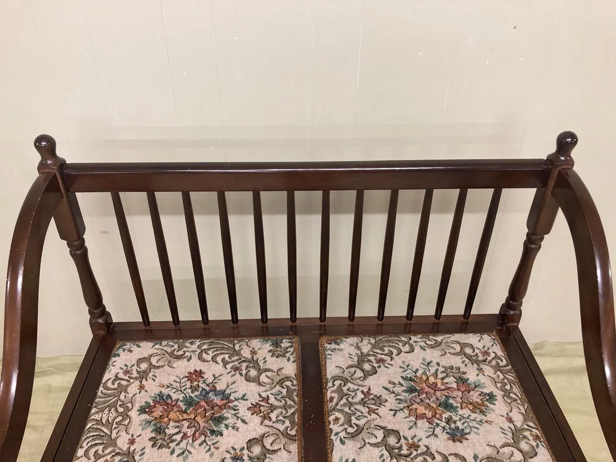 Vintage Settee Bench - Image 4