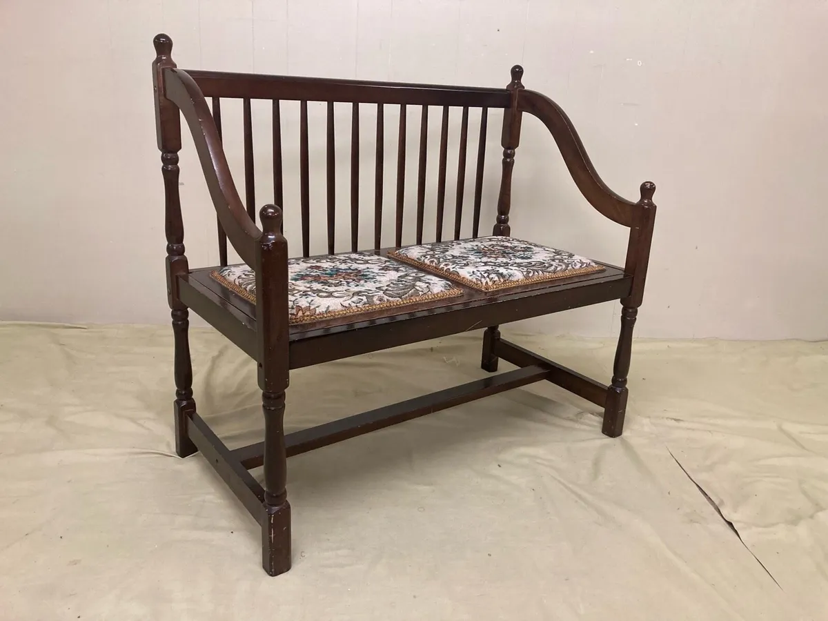 Vintage Settee Bench - Image 1