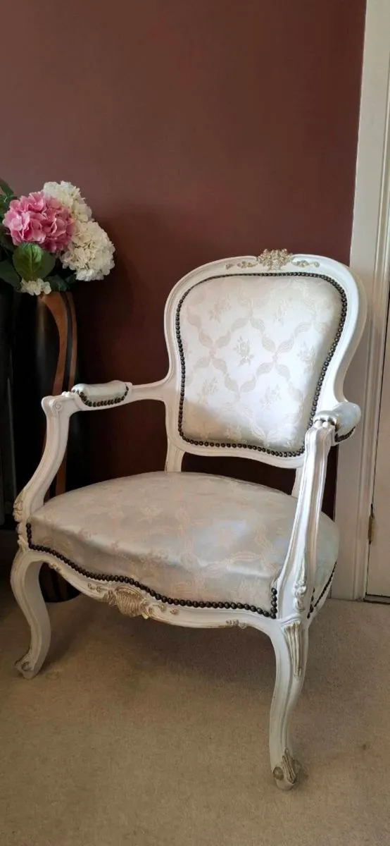 Louis 15 Armchairs and 3 seater - Image 1