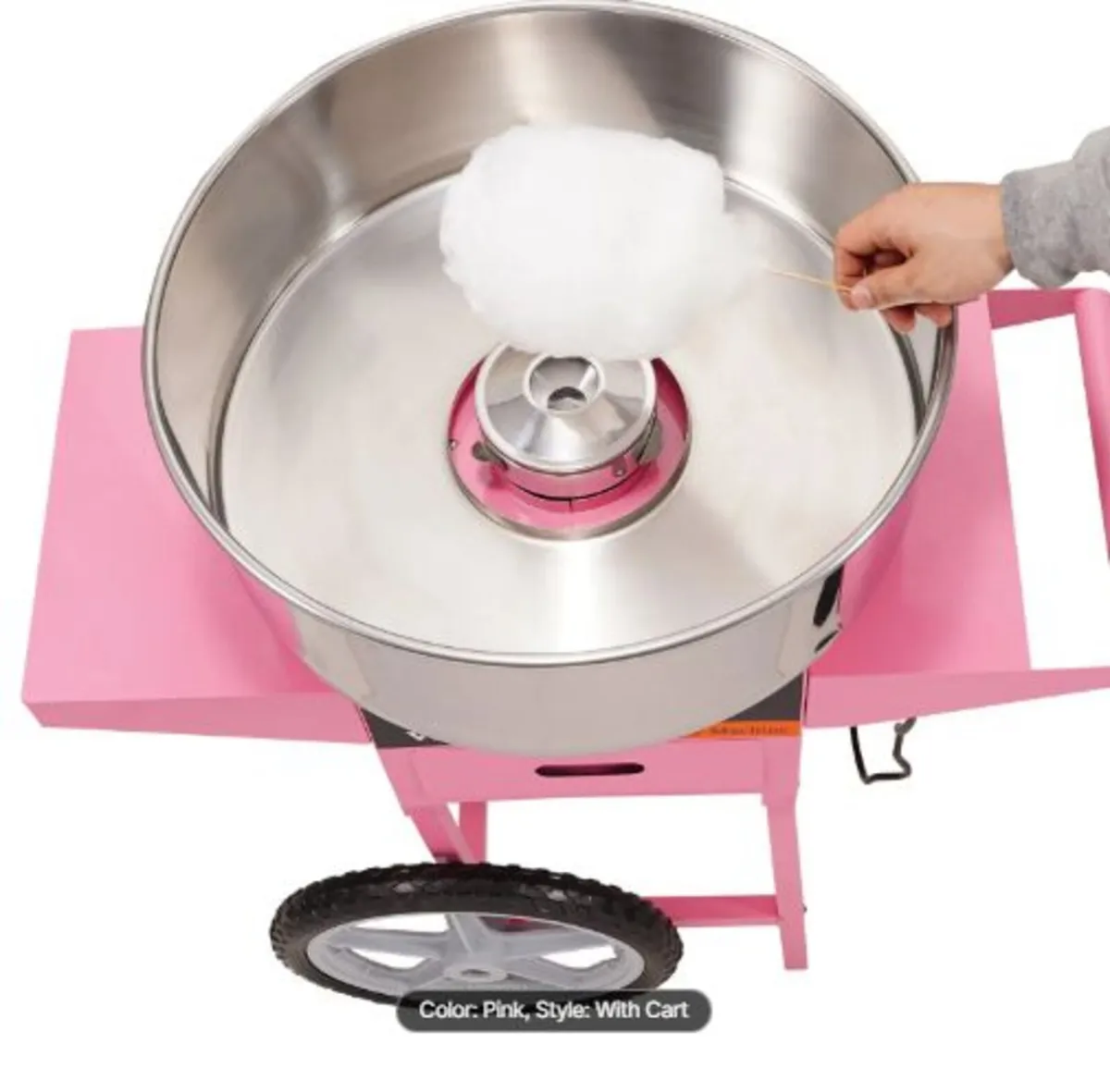 Commercial Cotton Candy Machine with Cart Sugar - Image 2