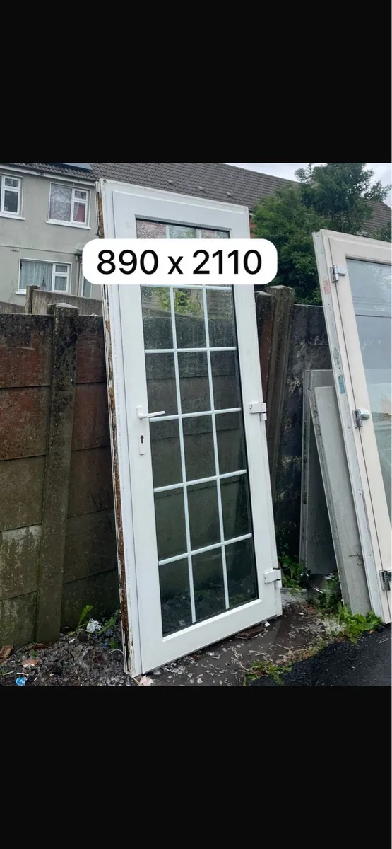 UPVC FULL GLASS DOOR HIGH QUALITY