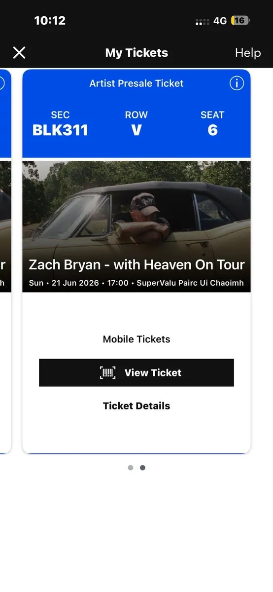 2 Zach Bryan tickets Cork 21st - Image 2