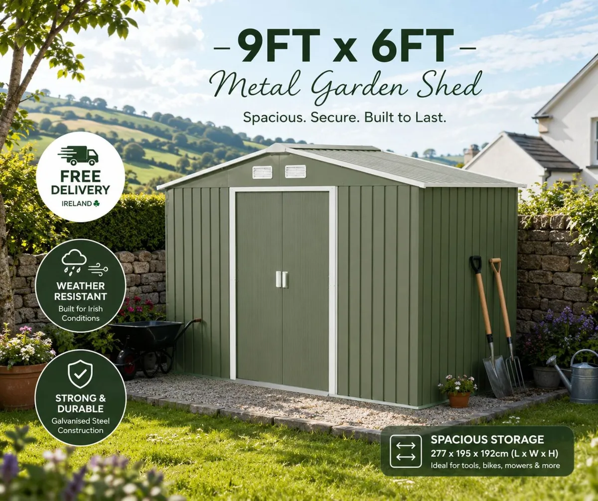 Metal Shed 9 x 6ft - Image 1