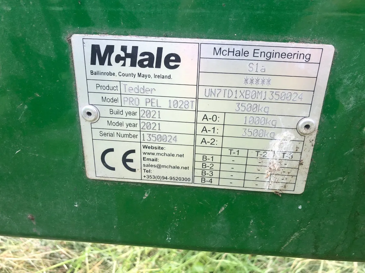 Mchale 1020  eight rotar Tedder - Image 3