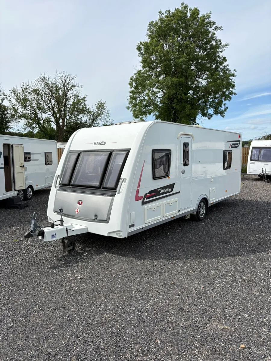 Elddis Affinity 4 berth rare island bed Caravan - Image 1