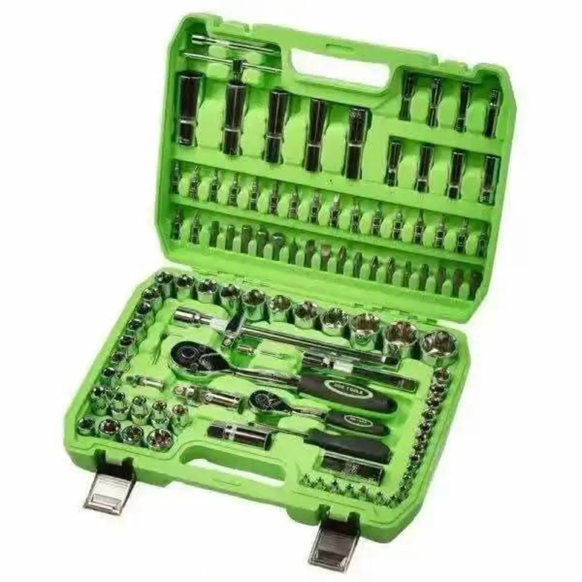 🔧 108 Piece 1/4″ & 1/2″ Drive Socket Set - Image 1
