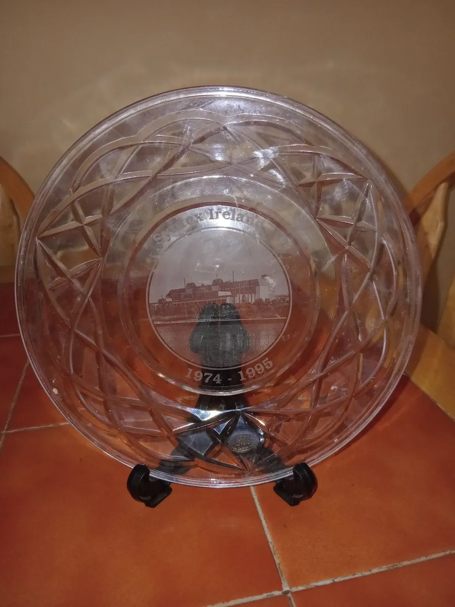 CRYSTAL PLATE TO MARK 21 YEARS SYNTEX IN CLARECAST - Image 1