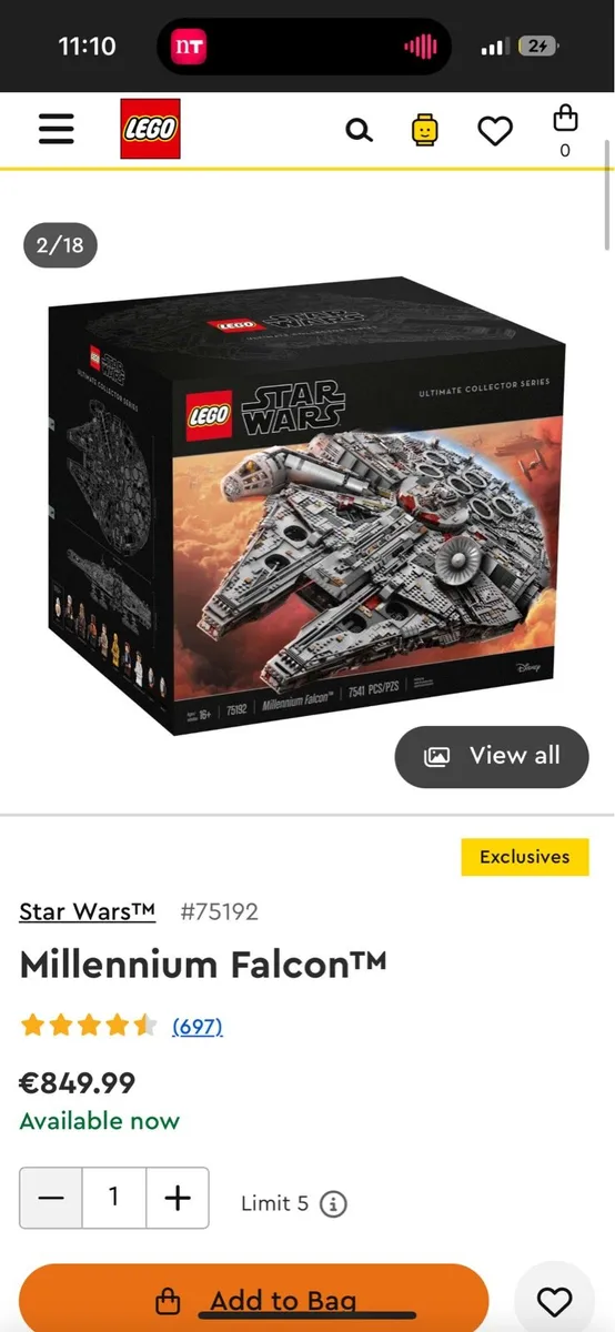 Lego Millennium Falcon™| #75192 | 7541 pieces - Image 3