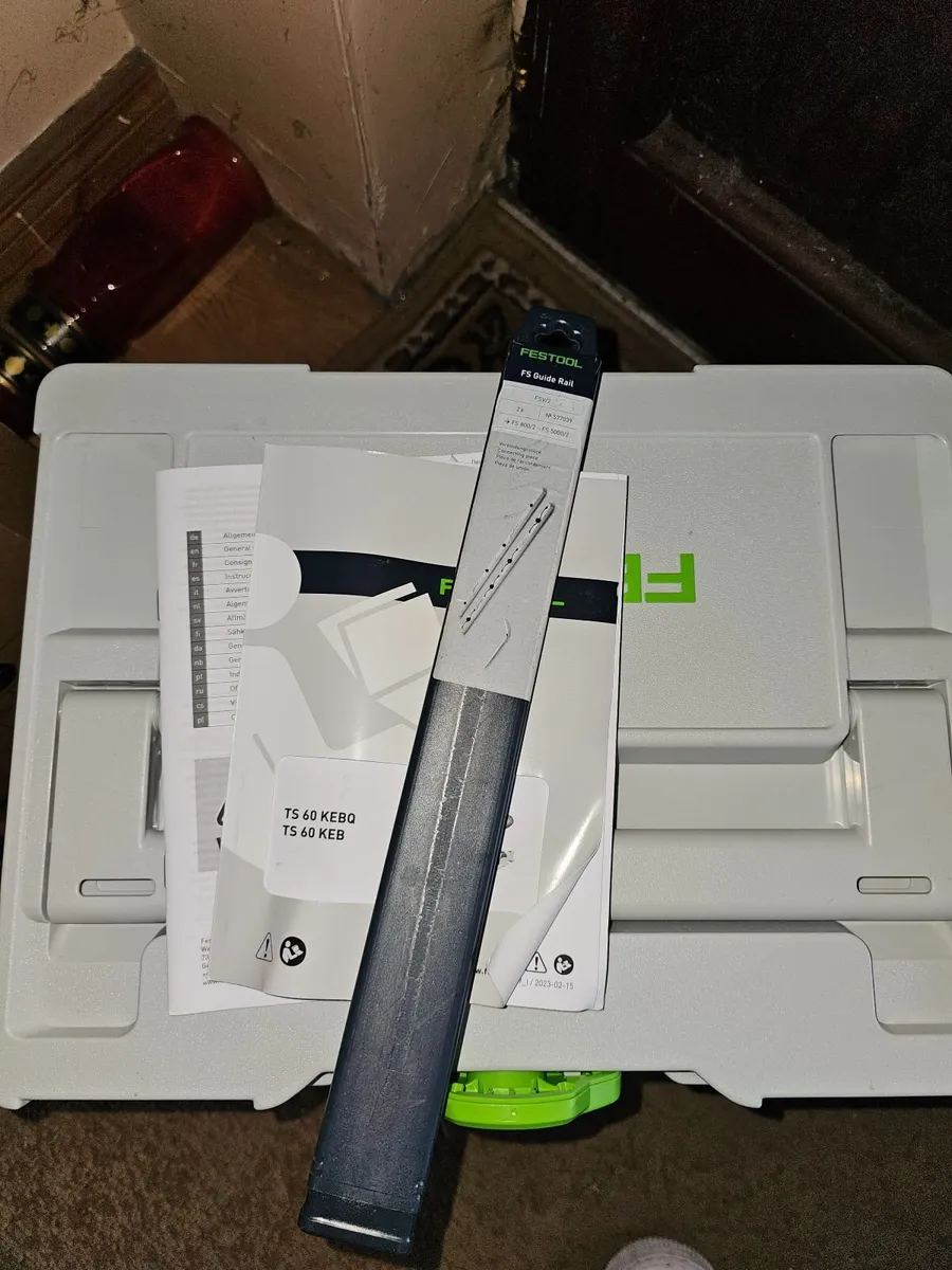 Festool TS 60KEB Tracksaw 110v & 2×1400mm Tracks - Image 3