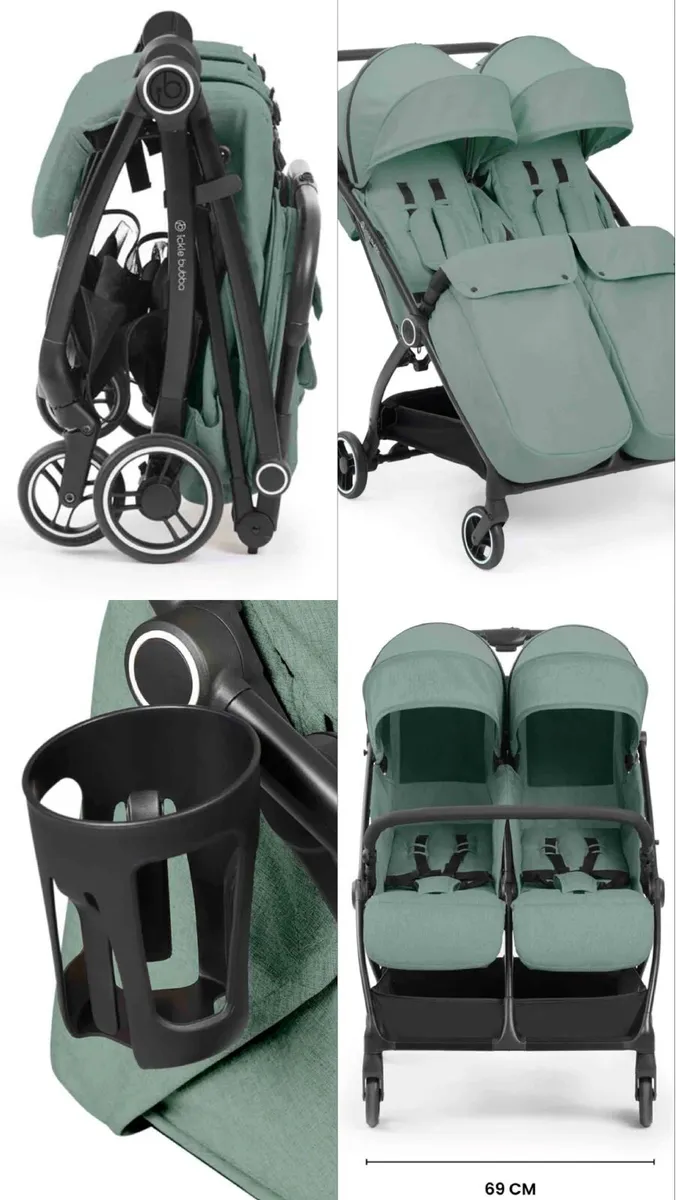 Aries double stroller max auto fold - Image 1
