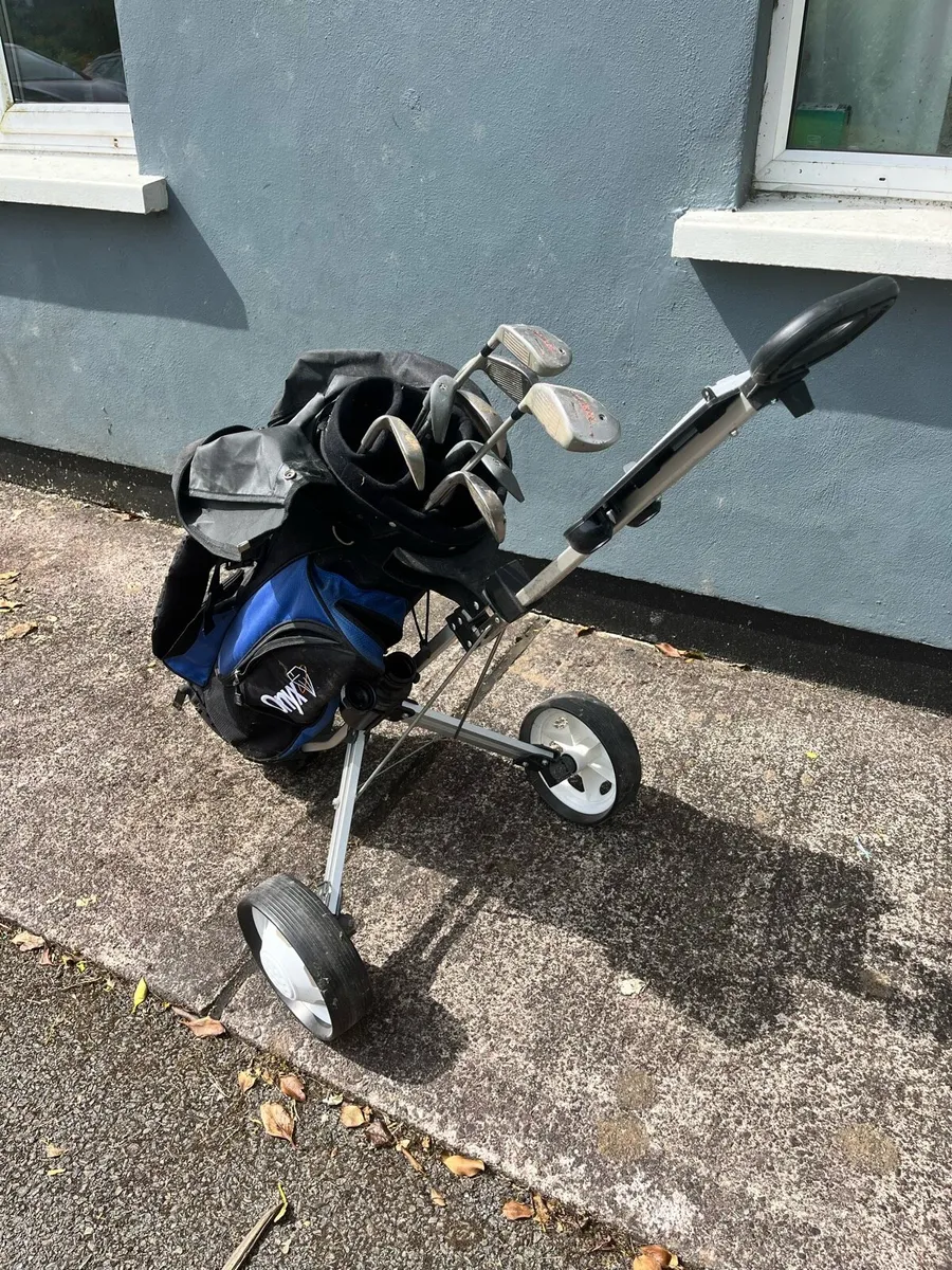 Golf clubs with bag - Image 1