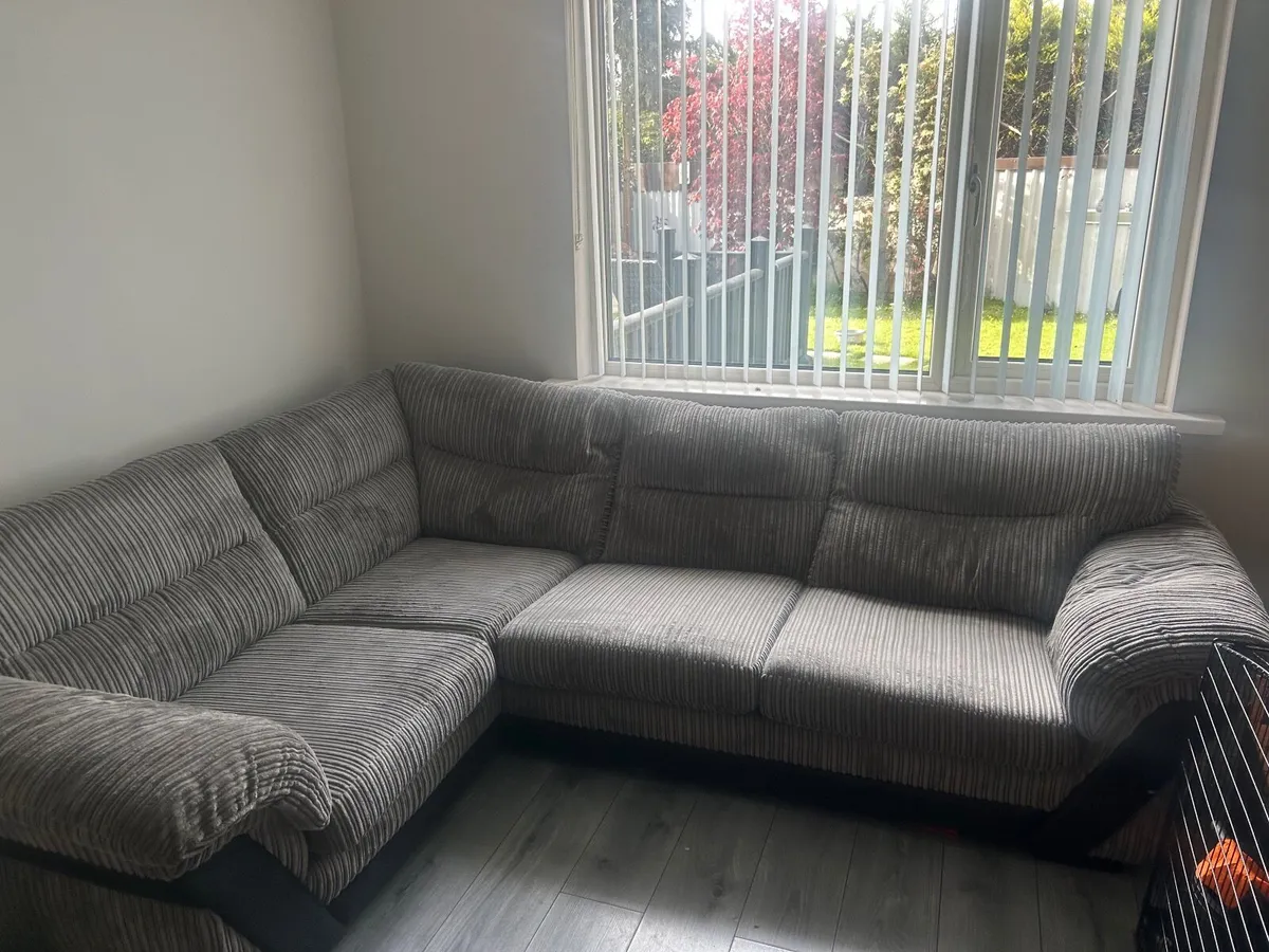 Large Grey Corner Sofa🔥 – Excellent Condition - Image 1