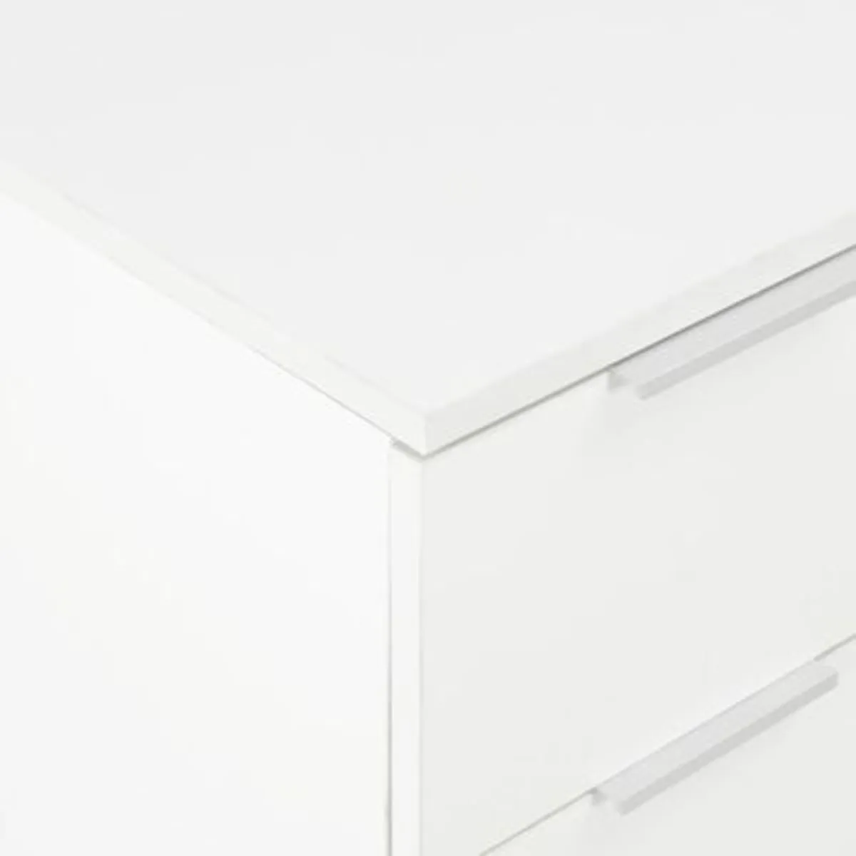 Sideboard High Gloss White 60x35x80 cm Chipboard N - Image 3