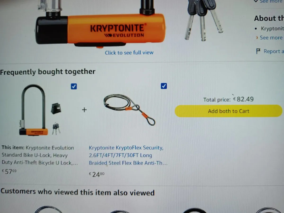 Lock Kryptonite+Extras Angle Grinder Proof - Image 4
