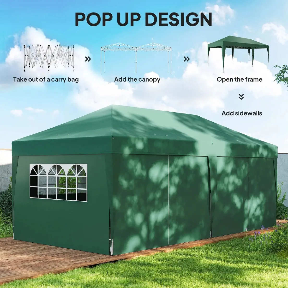 3 x 6m Pop-Up Gazebo - Image 3