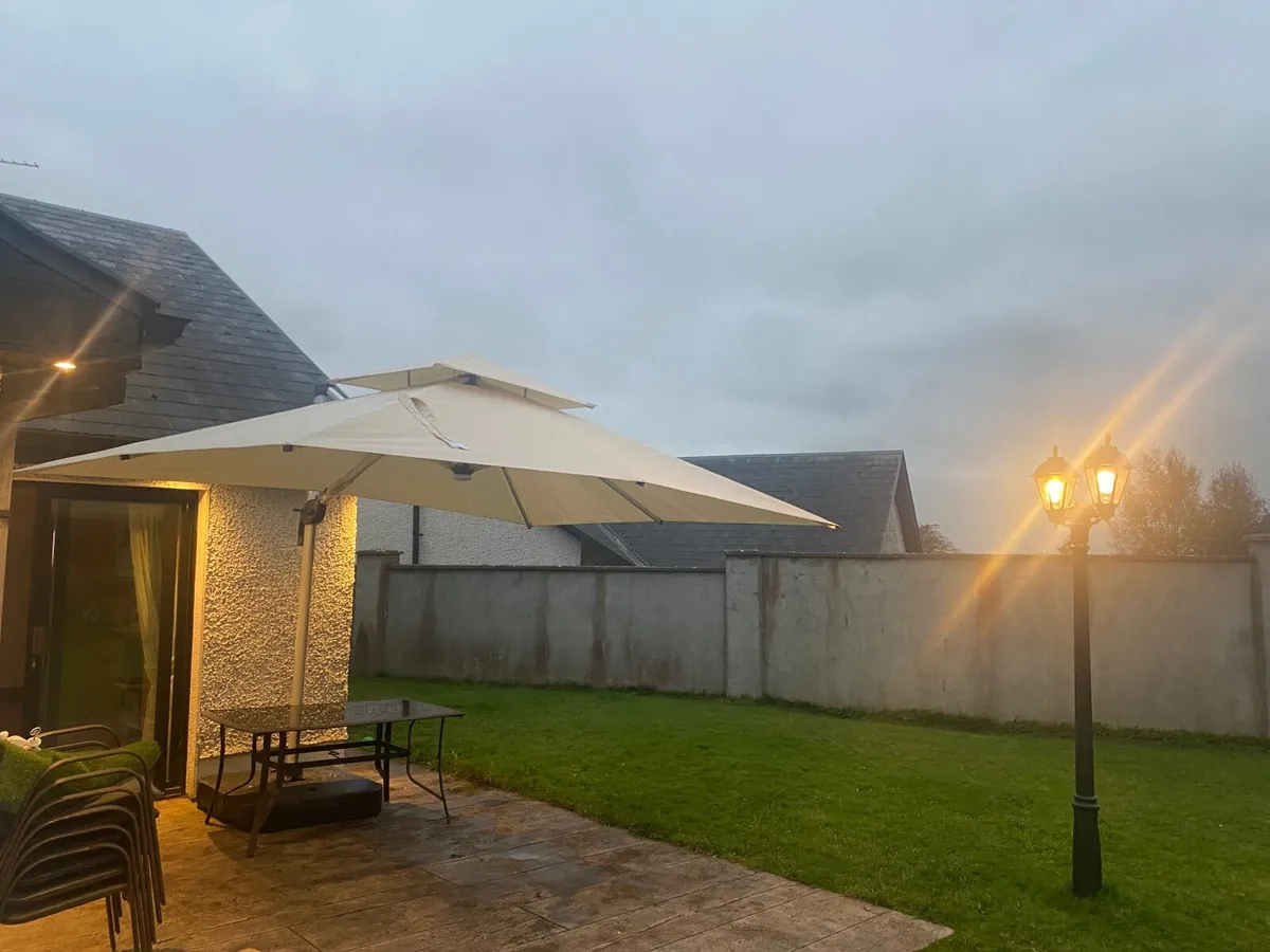 Luxury Commercial Grade Parasol Umbrella with Sola - Image 3