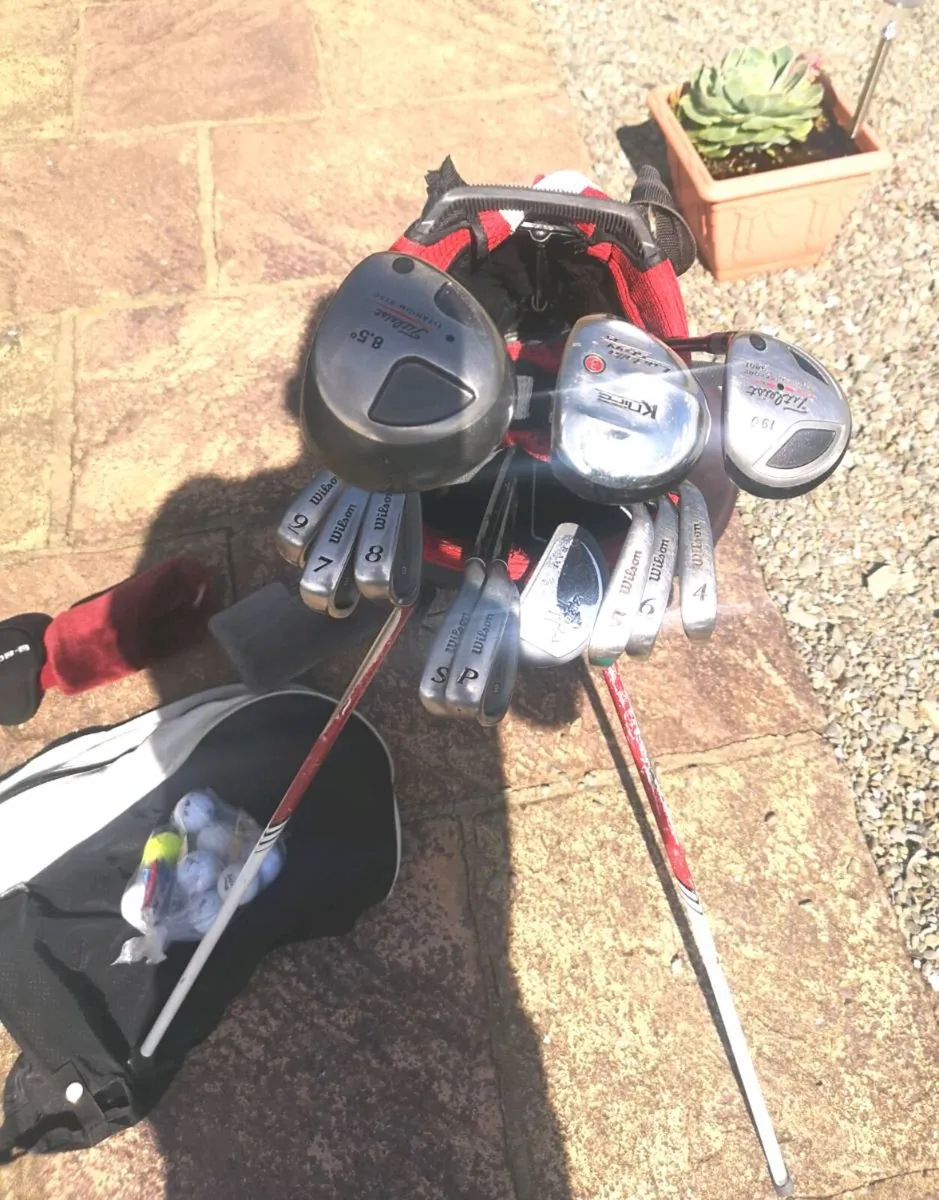 Gents Set, 3 woods, 8 irons, putter and bag - Image 3