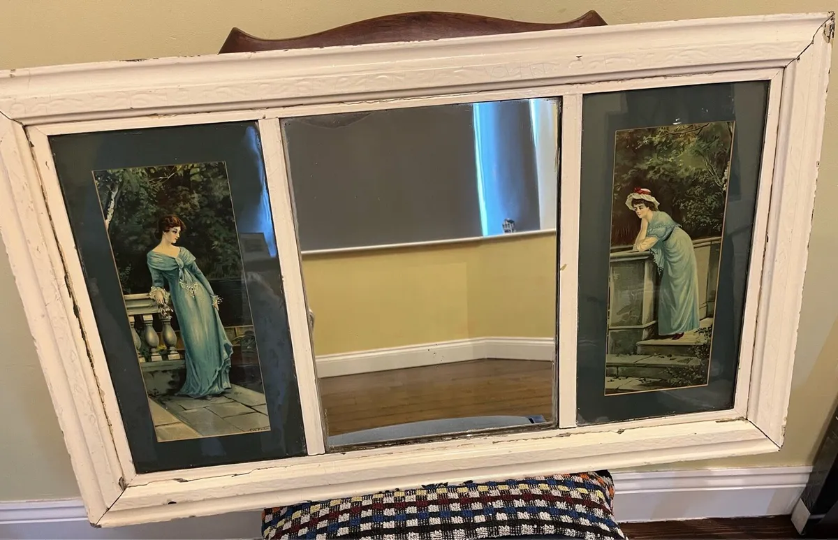 Antique Edwardian Mirror - Image 2