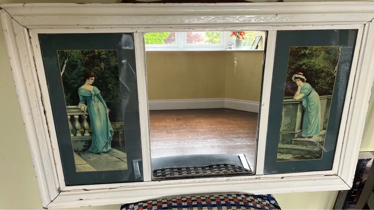 Antique Edwardian Mirror - Image 1