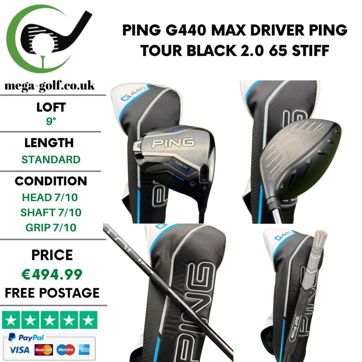Ping G440 Max Driver / 9° / Stiff - Image 1