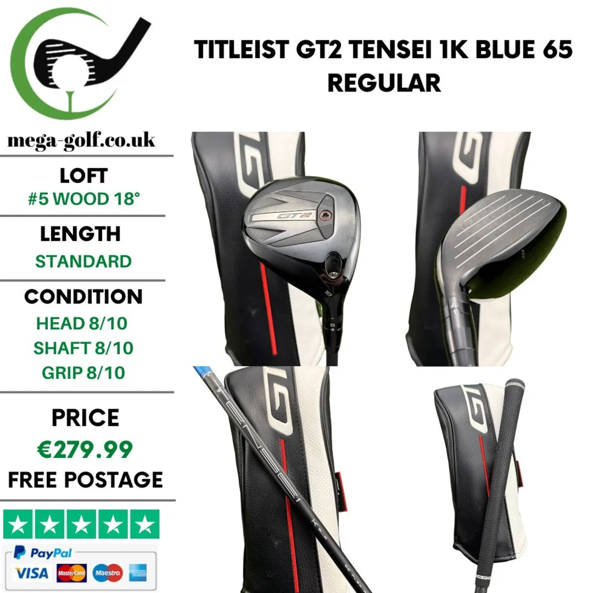 Titleist GT2 #5 Wood 18° / Regular - Image 1