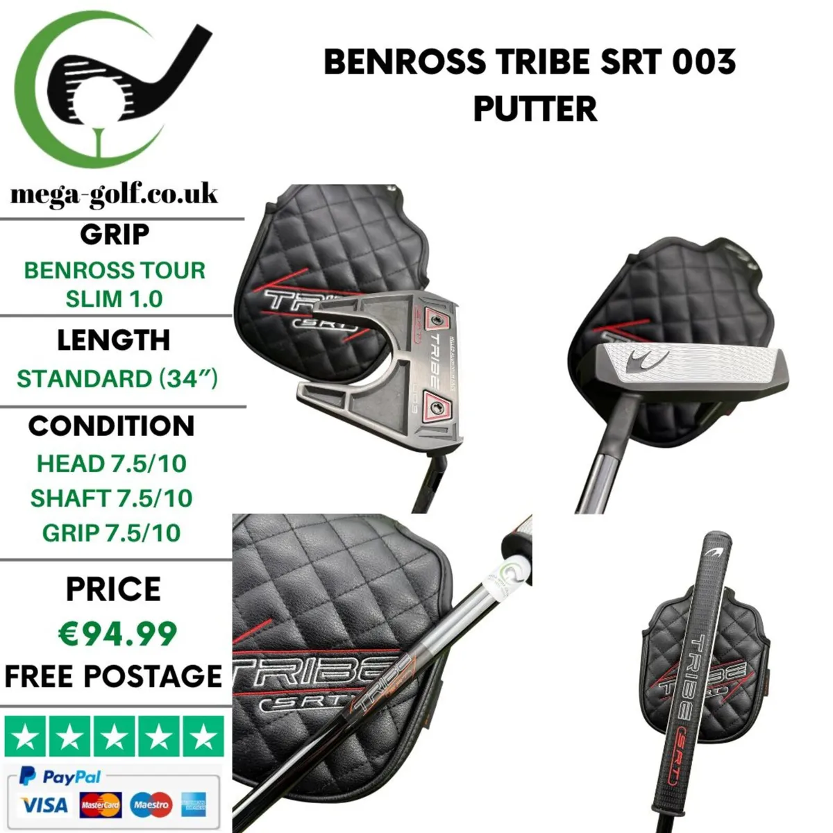 Benross Tribe SRT 003 Putter / 34'' - Image 1