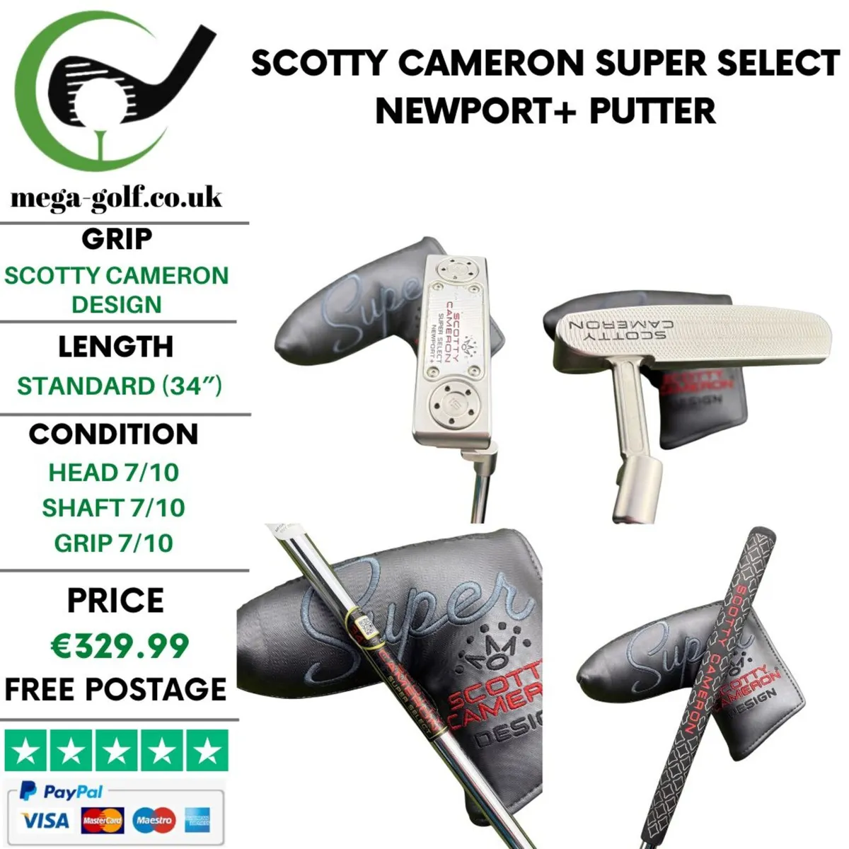 Scotty Cameron Super Select Newport+ Putter / 34'' - Image 1
