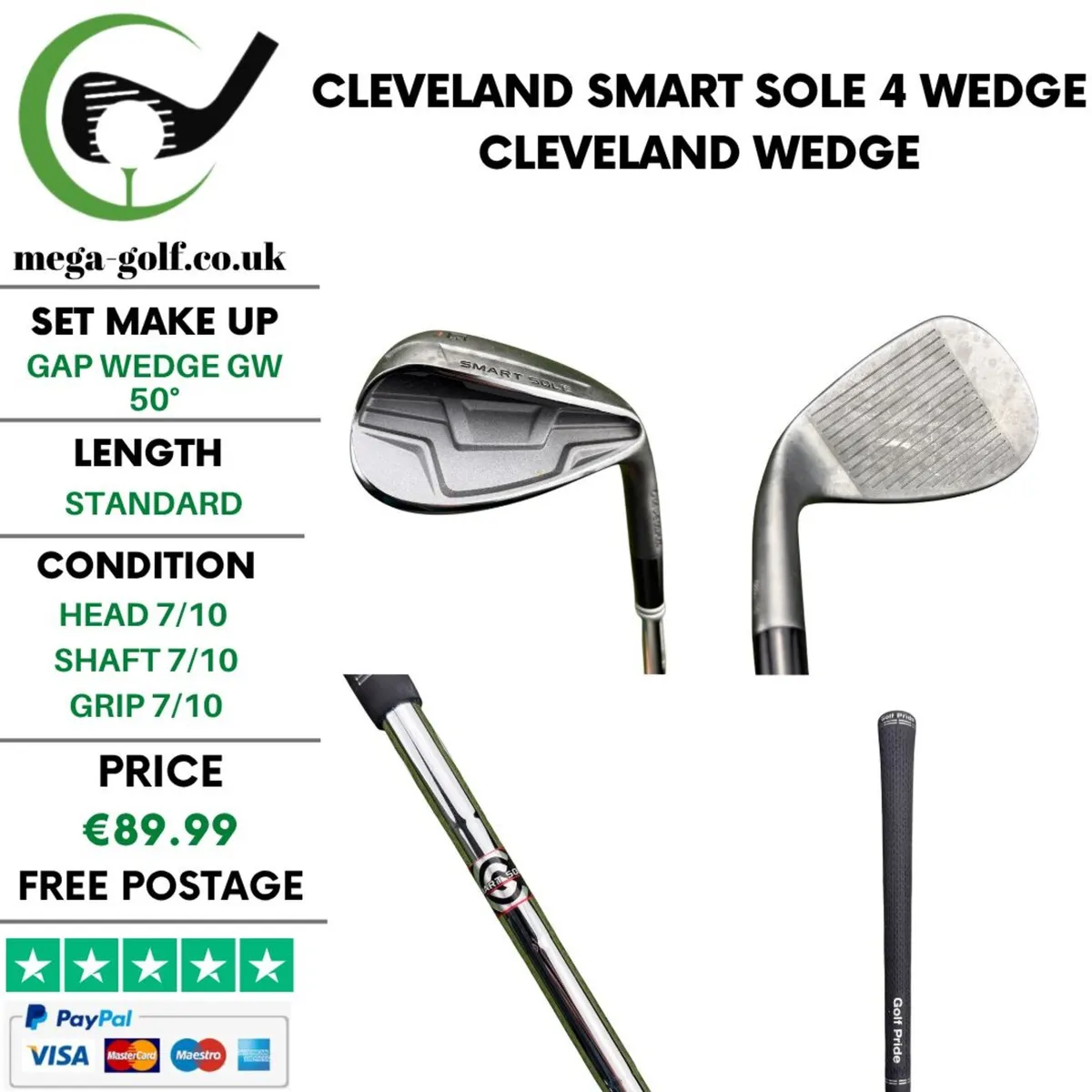 Cleveland Smart Sole 4 Wedge Gw 50° / Wedge - Image 1
