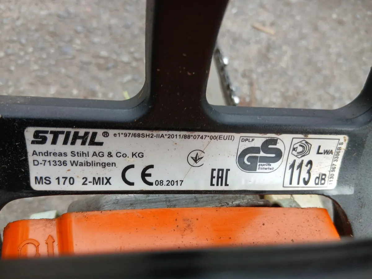 Sthil MS 170 chinasaw running 100-percent - Image 2