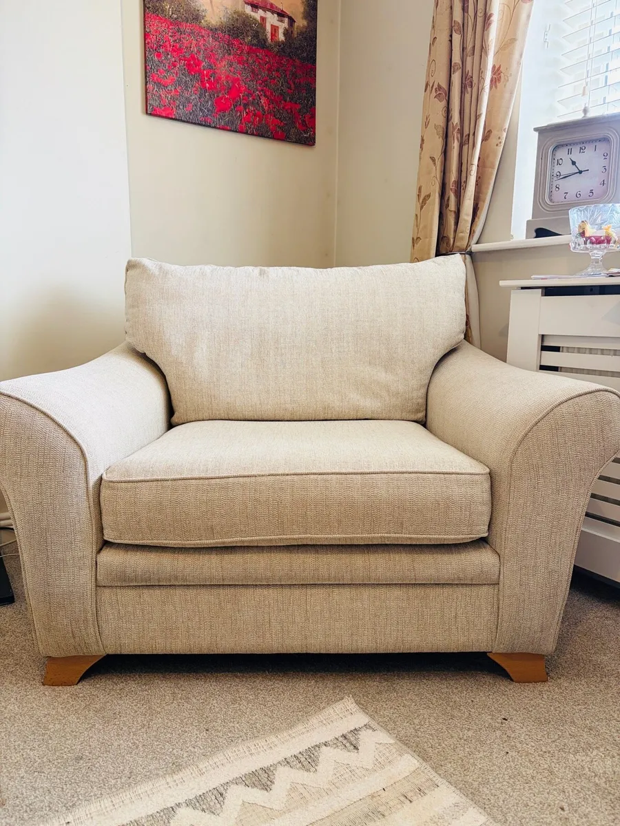 Cream suite of furniture - Image 4