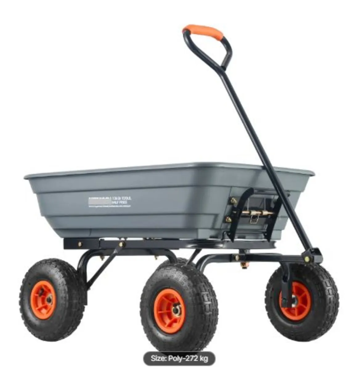Dump Cart, Poly Garden Dump Cart with Easy - Image 1