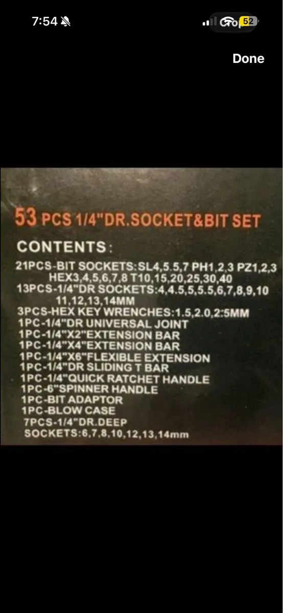 Tools. Socket set - Image 2