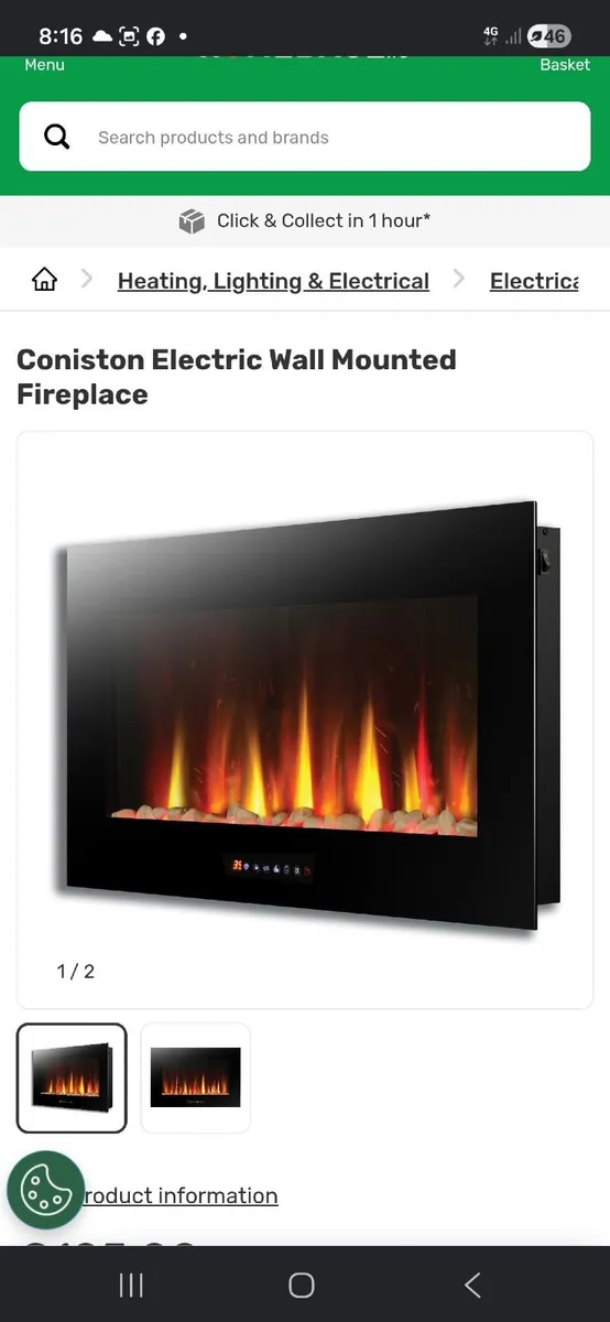 Coniston Electric Fireplace - Image 2