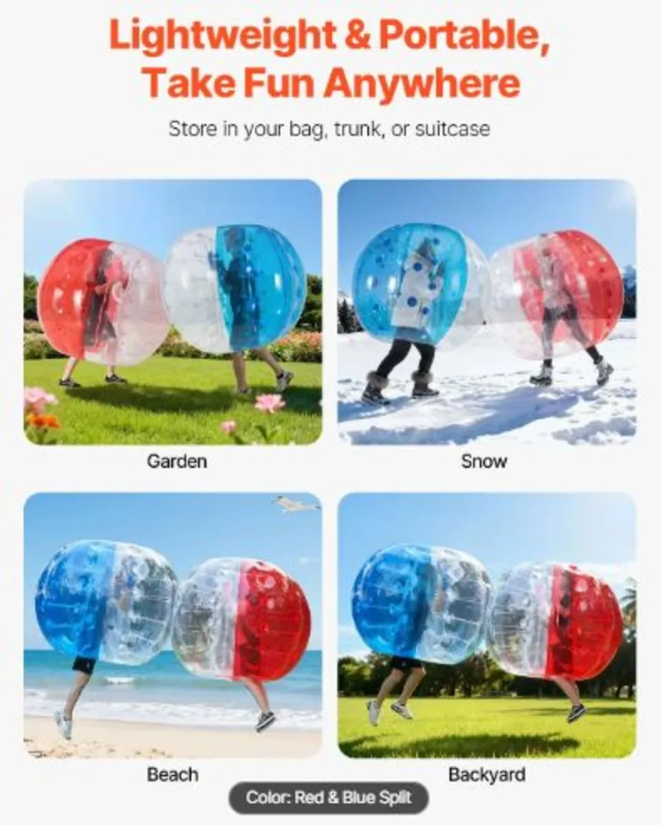 Inflatable Bumper Balls 2-Pack,5FT/1.5M Body Sumo - Image 3