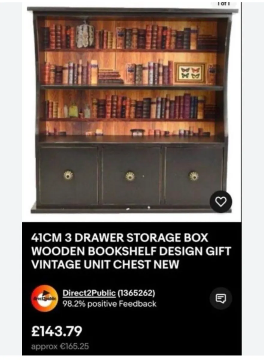 Wooden wall unit - New price €145 - Image 3