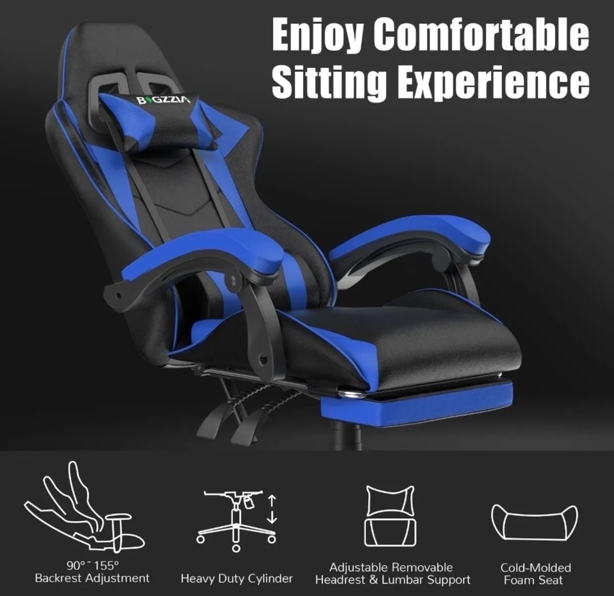 NEW Gaming Office Chair Reclining with Footrest - Image 3
