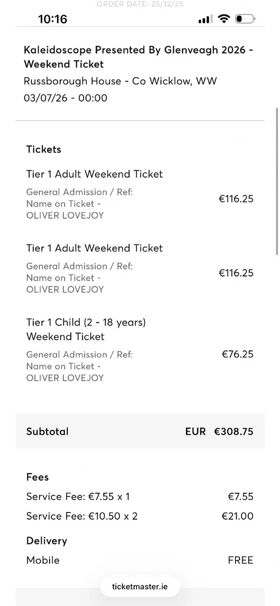 Kaleidoscope Weekend Tickets - Image 2
