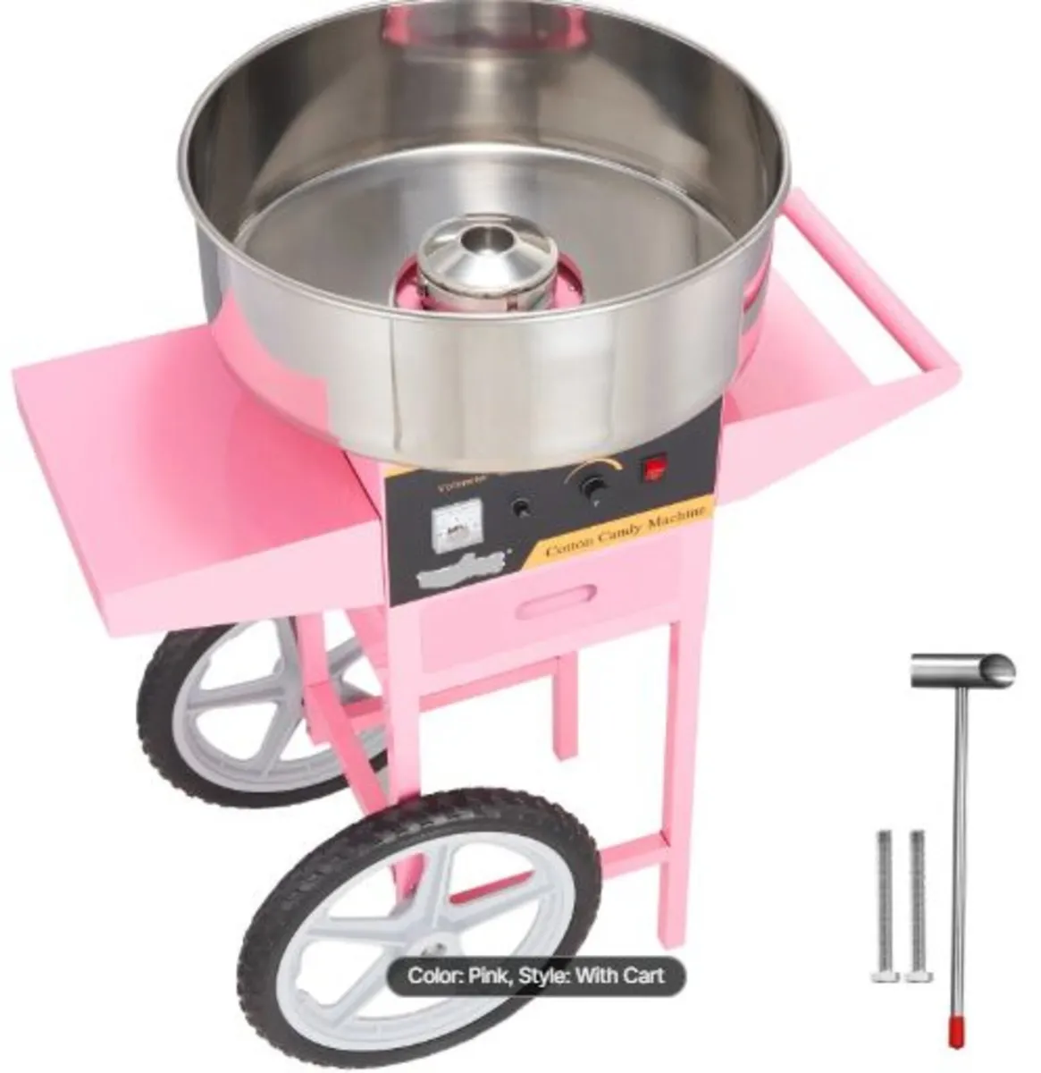 Commercial Cotton Candy Machine with Cart Sugar - Image 1