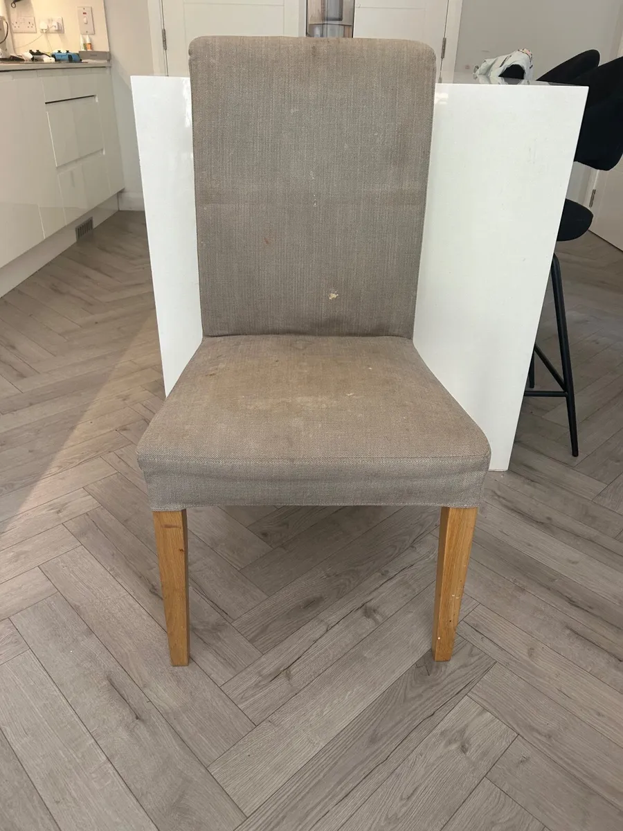 IKEA dining table and six chairs - Image 2