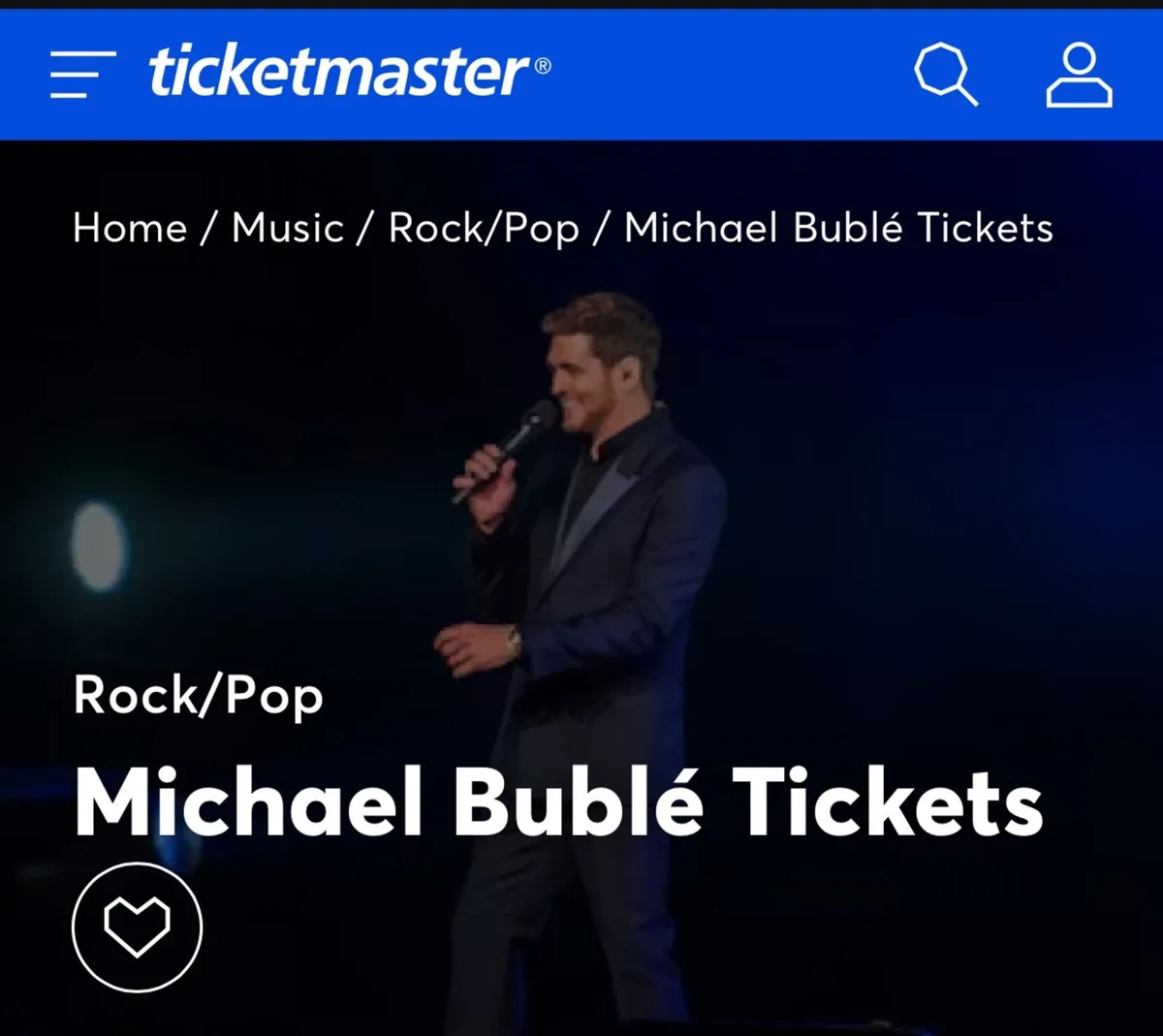 Michael Buble tickets - Image 1