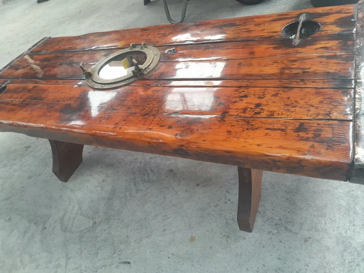 American coffee table/wine rack - Image 2