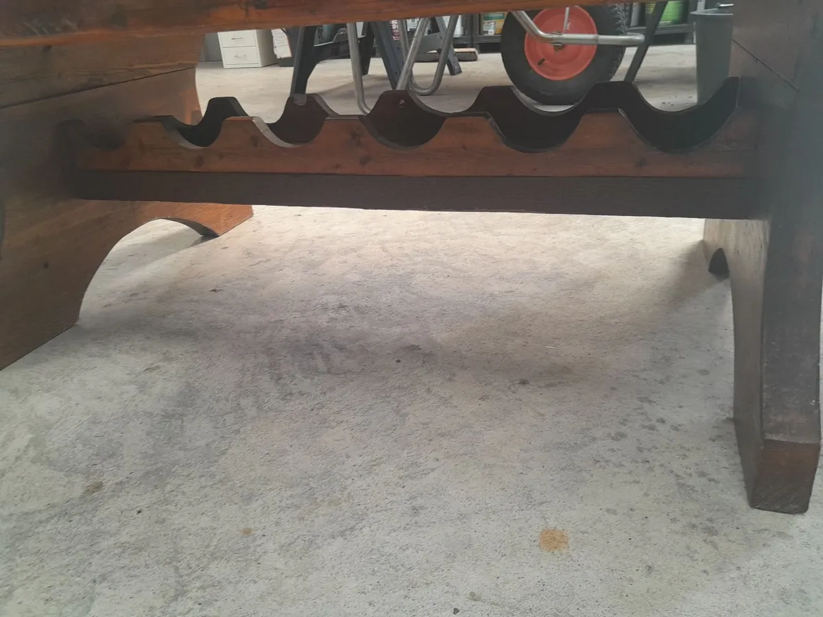 American coffee table/wine rack - Image 3