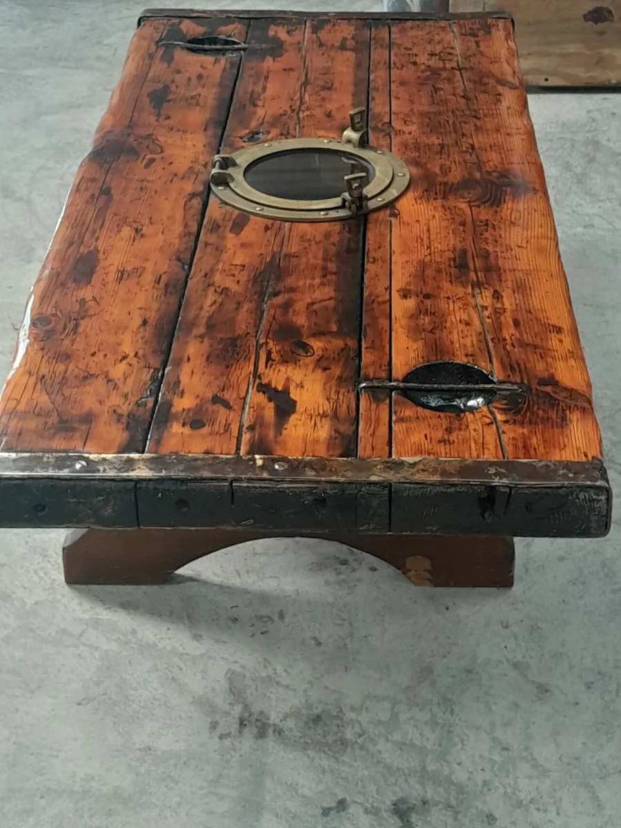 American coffee table/wine rack - Image 1