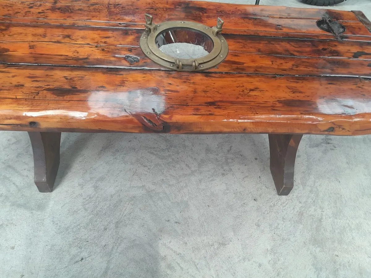 American coffee table/wine rack - Image 4