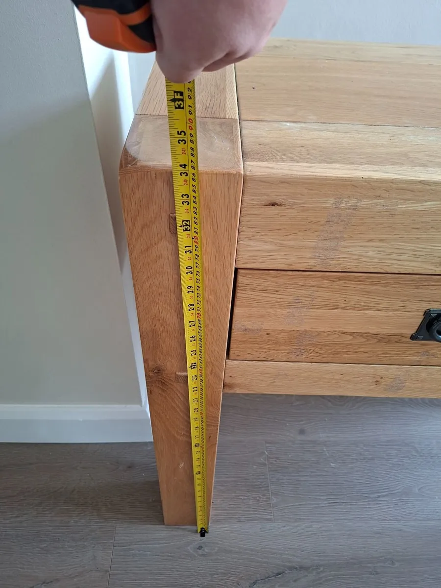 Oak Console Table - Image 3