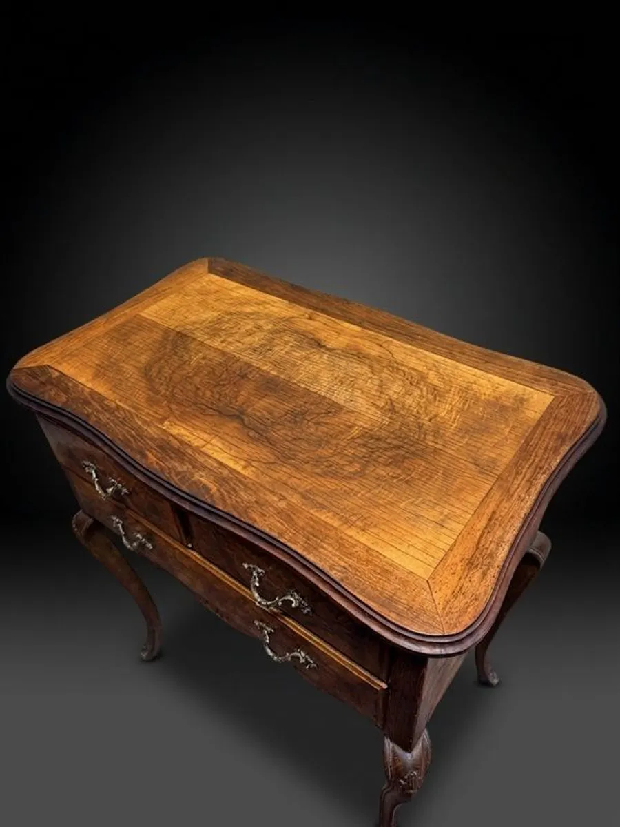 Late 19th Century French Walnut Lowboy - Image 2