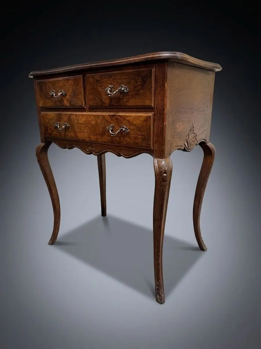 Late 19th Century French Walnut Lowboy - Image 3