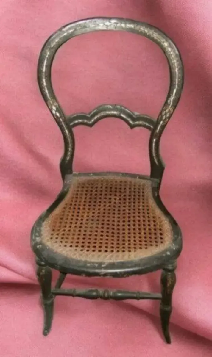 Victorian Chair with Mother of Pearl Inlay - Image 4