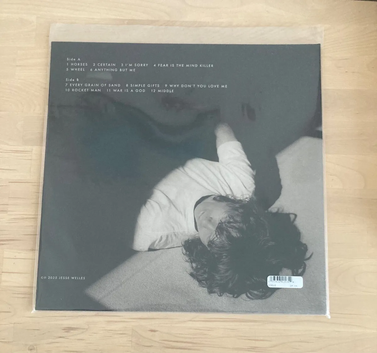 Jesse Welles Middle Autographed Vinyl New - Image 2